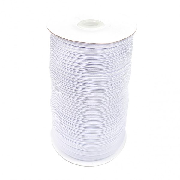 1/8" White Elastic